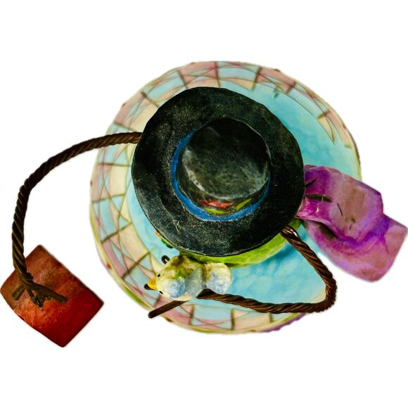 Jim Shore WARM AND COZY 2008 Snowman Figurine with Birdhouse and Bird #4010362 - Picture 6 of 10